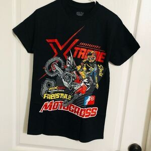 Brand‎ New Goat Crew XTreme Motorcross Short Sleeve T-Shirt Black Size Small